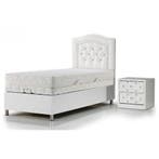 Opberg Boxspring Diamond 1 persoon, Ophalen of Verzenden, Nieuw, Eenpersoons