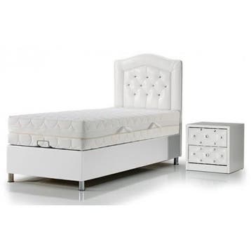 Opberg Boxspring Diamond 1 persoon, Ophalen of Verzenden, Nieuw, Eenpersoons