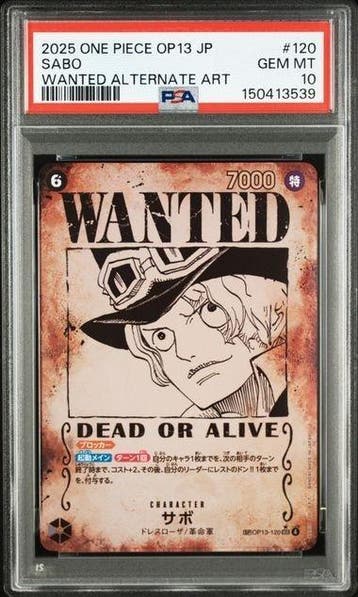 One Piece Card Game - 1 Graded card - One Piece - Sabo, Nieuw