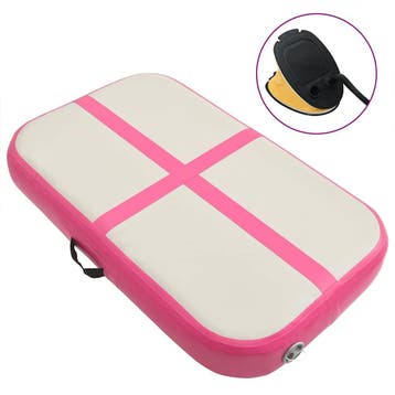 vidaXL Gymnastiekmat met pomp opblaasbaar 60x100x15 cm PVC, Sport en Fitness, Verzenden, Nieuw