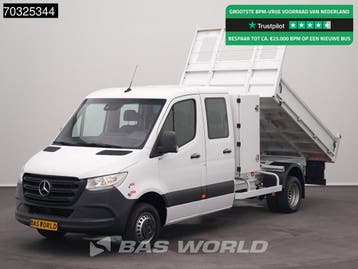 Zakelijke Lease |  Mercedes-Benz Sprinter 514 CDI Dubbel Cab, Stof, Gebruikt, Euro 6, Wit