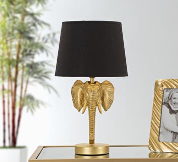 TAFELLAMP OLIFANT CM Ø 25X43, Ophalen of Verzenden, Nieuw
