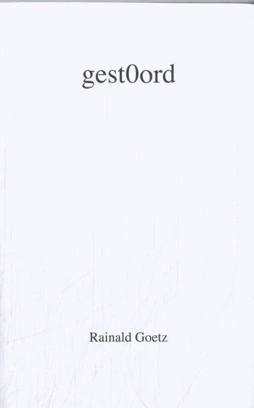 Gestoord | Rainald Goetz | Nieuw, Ophalen of Verzenden, Nieuw, Rainald Goetz