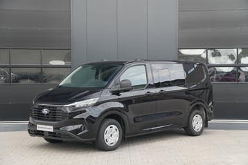 Ford Transit Custom 320 2.0 TDCI L1H1 Trend DC 136pk - INCLU, Stof, Gebruikt, Euro 6, Zwart