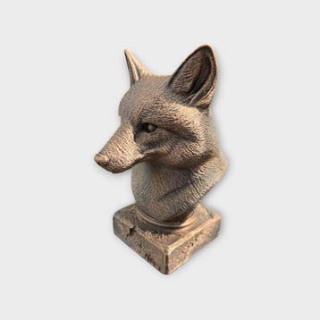Bust of a fox statue - home decor animal lover gift him her, Verzenden, Nieuw
