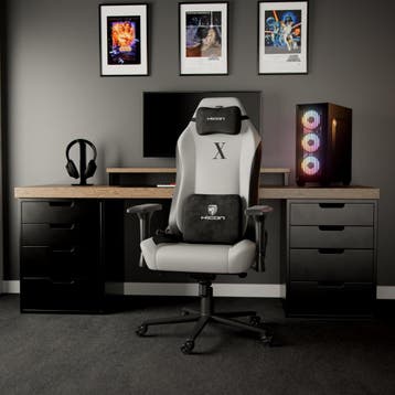 Luxury Gamestoel - Premium Ergonomische Gamingstoel-Grijs, Ophalen, Nieuw, Ergonomisch, Grijs