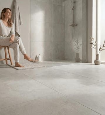 Vloertegel/Wandtegel Douglas Cloud Grey Grijs 60x60, 60 cm of meer, Nieuw, Ophalen of Verzenden, 10 m² of meer