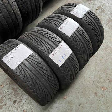 4 x Uniroyal The Rain Tyre 185-55-14 Zomerbanden 5,5mm, 14 inch, Gebruikt, Band(en), Personenwagen