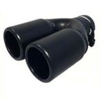 Zwart Uitlaatsierstuk Dubbel - passend 45-60 mm, Verzenden, Nieuw