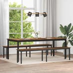 vidaXL Bank Oudhout 200 x 35 x 45 cm Bewerkt hout, Verzenden, Nieuw, Hout