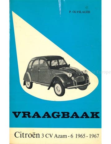 1965 - 1967 CITROËN 3 CV AZAM-6 VRAAGBAAK NEDERLANDS