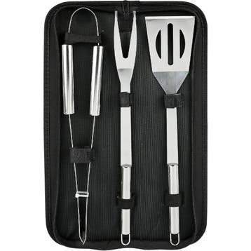 Benson BBQ set 3-delig met tang, vleesvork en brede spate..., Ophalen of Verzenden, Nieuw