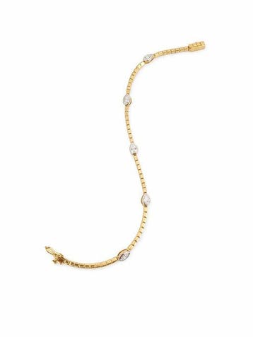 Armband - 18 karaat Geel goud - 1.02ct. tw. Diamant, Nieuw
