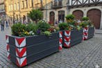 Rockwood® Betonnen Plantenbak/Wegblokkade 1.50m   met, Tuin en Terras, Ophalen of Verzenden, Nieuw