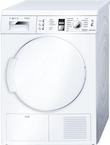 Bosch Wte84383 Condensdroger 7kg, Ophalen of Verzenden, Zo goed als nieuw, Voorlader, 85 tot 90 cm