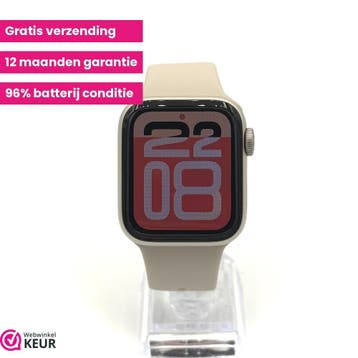 Apple Watch SE 40mm starlight + cellular | 96% batterij, Stressniveau, Verzenden, IOS, Zo goed als nieuw