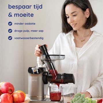 2dekans | Safecourt Kitchen – Slowjuicer – 700 ml & Koude, Ophalen of Verzenden, Zo goed als nieuw