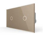 Livolo Touch LED Dimmer – Goud | 1+1 | Smart Schakelaar, Ophalen of Verzenden, Nieuw, Schakelaar