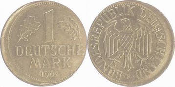 1 Dm Brd 1962f D10 (MuntenenBankbiljetten-Misslagmunten), Verzenden