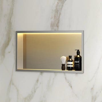 Alento Inbouwnis | Lucio | met LED Verlichting | 60x30x7cm |, Ophalen of Verzenden, Nieuw, Bad