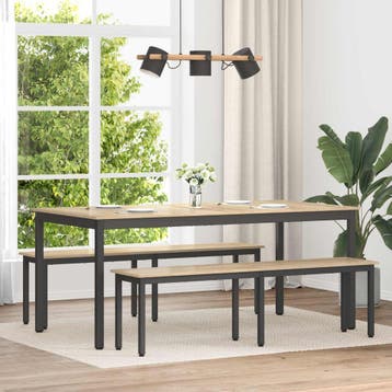 vidaXL Bank Sonoma 160 x 35 x 45 cm Bewerkt hout, Verzenden, Nieuw, Hout
