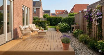 Composiet Vlonderplanken Massief 400cm | 23mm | Vlonder, Ophalen of Verzenden, Nieuw, Composiet