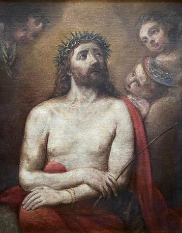 Scuola bolognese (XVII) - Ecce Homo con Fanciulli - NO