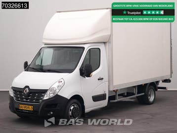 Renault Master 165PK Laadklep Dubbellucht Bakwagen Airco Cru, Stof, Gebruikt, Euro 6, Renault