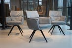 3x Gealux Phill / Avira eetkamerstoel / draaifunctie / Leer, Modern design, Drie, Nieuw, Leer