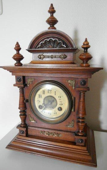 Tafelklok Neoclassicisme - Mahonie - 1920-1930