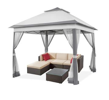 Yaheetech 3,3×3,3 m paviljoen met zijwanden van netstof,..., Verzenden, Nieuw