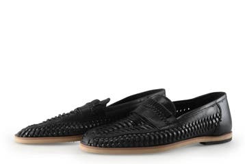 Manfield Loafers in maat 43 Zwart, Loafers, Manfield, Verzenden, Zwart
