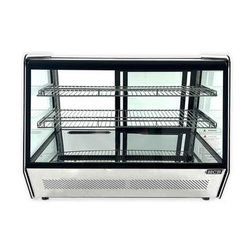 HCB Luxe koelvitrine - 160 liter - 230V - RVS, Zakelijke goederen, Horeca | Keukenapparatuur, Verzenden, Nieuw in verpakking, Koelen en Vriezen