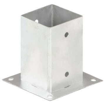vidaXL Paalankers 4 st 91 mm gegalvaniseerd metaal, Tuin en Terras, Verzenden, Nieuw