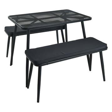 Picknickset | Gardalux | 3-delig (Staal, Grijs), Verzenden, Nieuw