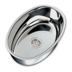 Hollex Wasbak Gepolijst RVS Ovaal 360 mm Diameter, Watersport en Boten, Ophalen of Verzenden, Nieuw