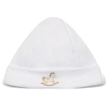 Baby Gi muts paard wit/blauw - 62 (2-4 maanden), Ophalen of Verzenden, Nieuw