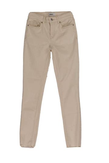 Only Broek Meisjes in maat XS Beige, Verzenden, Zo goed als nieuw, Only, Jongen of Meisje