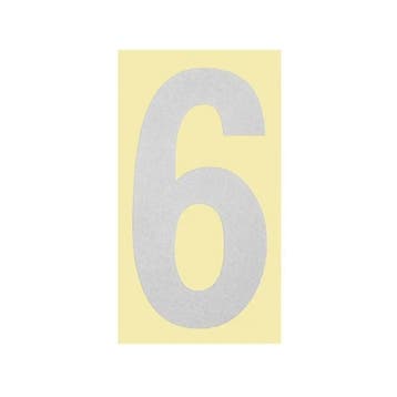 Huisnummer 6 Sticker - Pakketbrievenbus, Verzenden, Nieuw