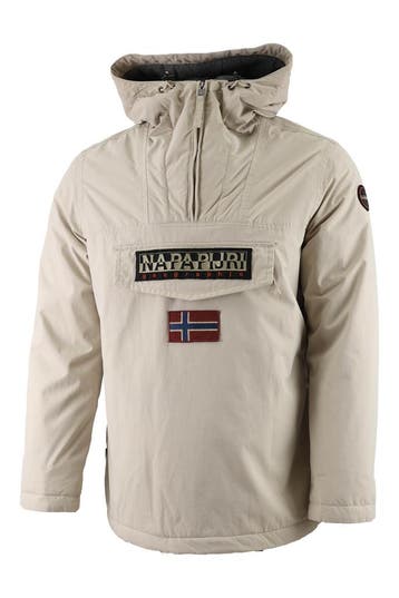 Napapijri Winterjas in maat L Beige, Napapijri, Verzenden, Zo goed als nieuw, Beige