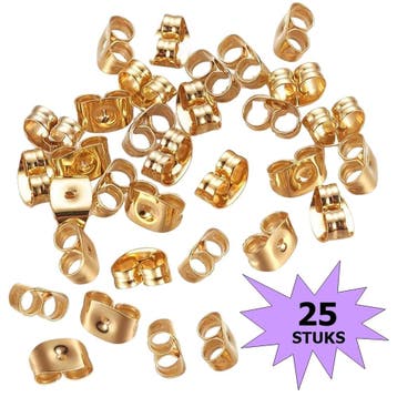 Fako Bijoux - Oorbel Stoppers / Achterkantjes - 6mm -, Verzenden, Nieuw