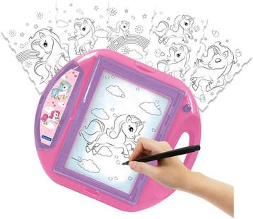 Lexibook Tekenprojector voor kind - Unicorn met pennen en, Kinderen en Baby's, Ophalen of Verzenden, Zo goed als nieuw
