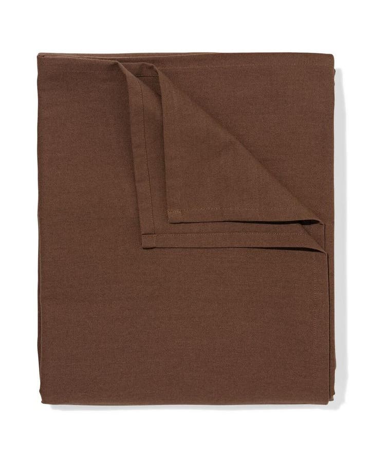 HEMA Tafelkleed XL 320x145cm katoen donkerbruin, Huis en Inrichting, Keuken | Textiel, Nieuw, Verzenden