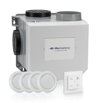 Itho Daalderop CVE-S ECO 425 m³/h + RFT-N Auto + 4 ventielen, Ophalen of Verzenden, Nieuw, Afzuiger