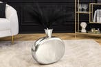 Handgemaakte vaas ORIENT L 50cm zilver metaal gehamerd, Huis en Inrichting, Woonaccessoires | Vazen, Ophalen of Verzenden, Nieuw