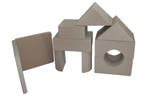 Soft Play Blokken 9-delig | Beige | Nieuw | Scherpe Prijs, Ophalen of Verzenden, Nieuw, Brandweerpaal, Aanbouwonderdeel