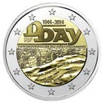 Frankrijk 2 Euro D-Day 2014, Postzegels en Munten, Verzenden