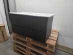 Badmeubel 100 x 46 cm mat zwart met keramische wastafel – 1, Ophalen of Verzenden, Nieuw, Bad