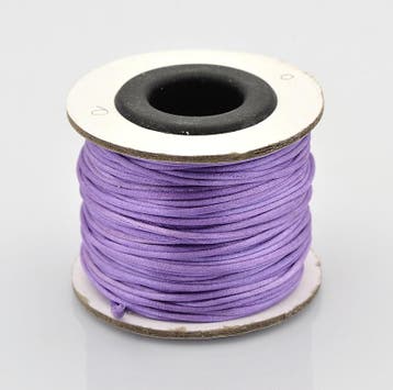 1 x rol 30 meter Nylon satijnkoord macramé 1 mm – medium., Ophalen of Verzenden, Nieuw, Draad