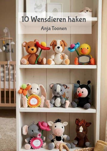 10 Wensdieren Haken - Haakpret Anja Toonen - Digitaal Haak, Ophalen of Verzenden, Nieuw